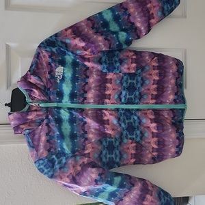 North Face reversible girls puffer fall winter coat S 7/8